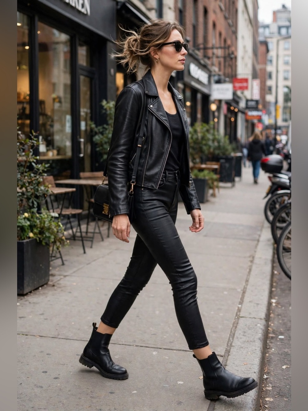 Refuge Jet Black Cropped Jeans